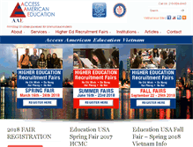 Tablet Screenshot of aaeducationusa.com
